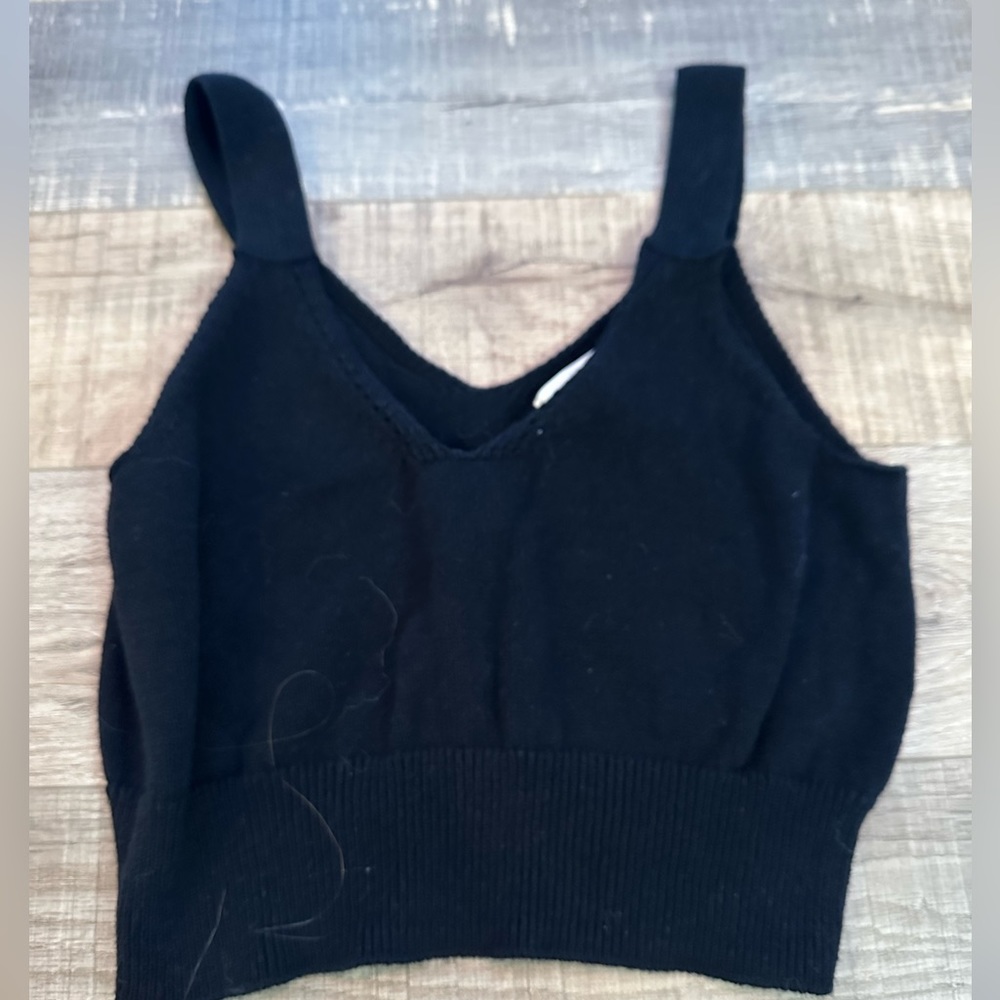 Black tank top